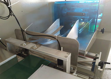 Cleaning Cloth Flow Packing Machine Horizontal Flow Wrap With Servo Motor PLC Control