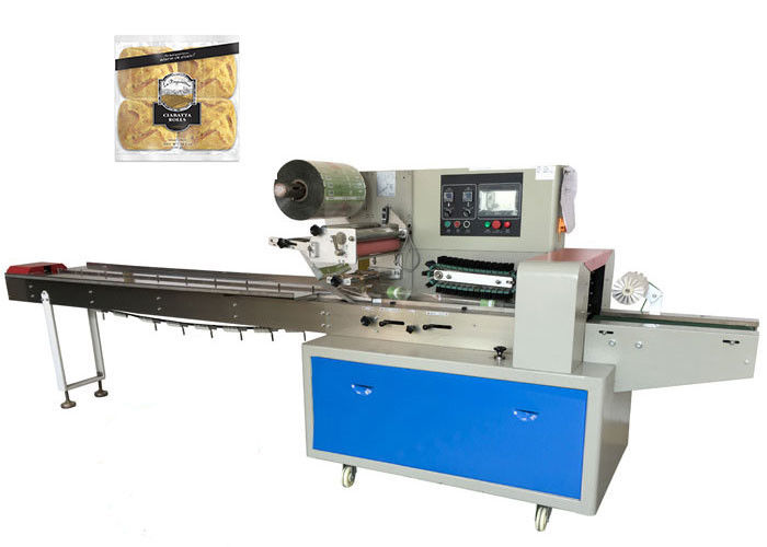 Assorted Cookies Bakery Packaging Machine Automated Feeding Pillow Package